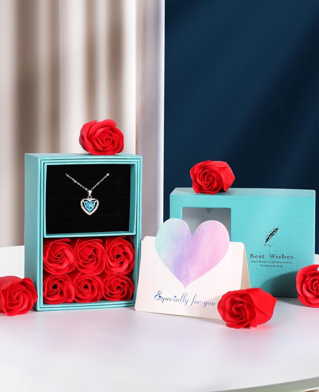 925 Sterling Silver Heart Pendant Necklace for Women - Cubic Zirconia Love Pendant Necklace, 20 Inch Love Necklace Jewelry for Christmas, Thanksgiving, Valentine&