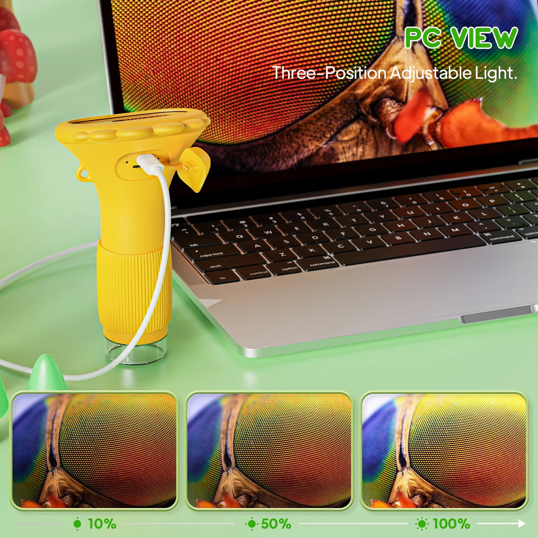 Microscope for Kids, Digital Microscope with 2&