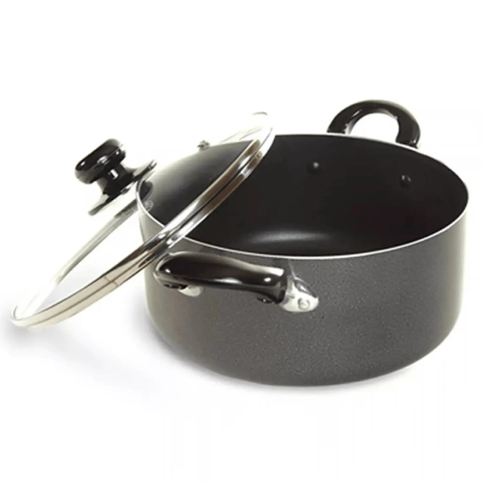Better Chef 10Qt Heavy Gauge Aluminum Dutch Oven with Glass Lid Sky Iapetus