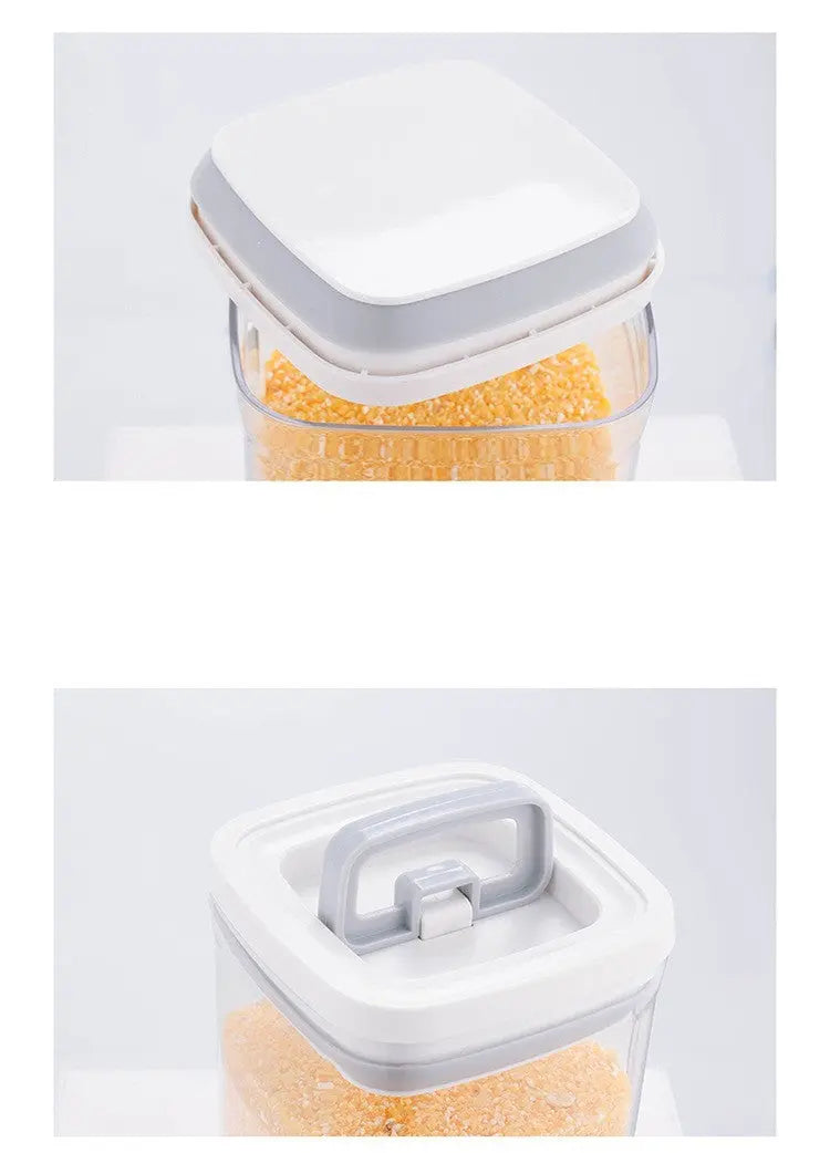 Transparent Stackable Kitchen Dry Goods Crisper Crimson Medea