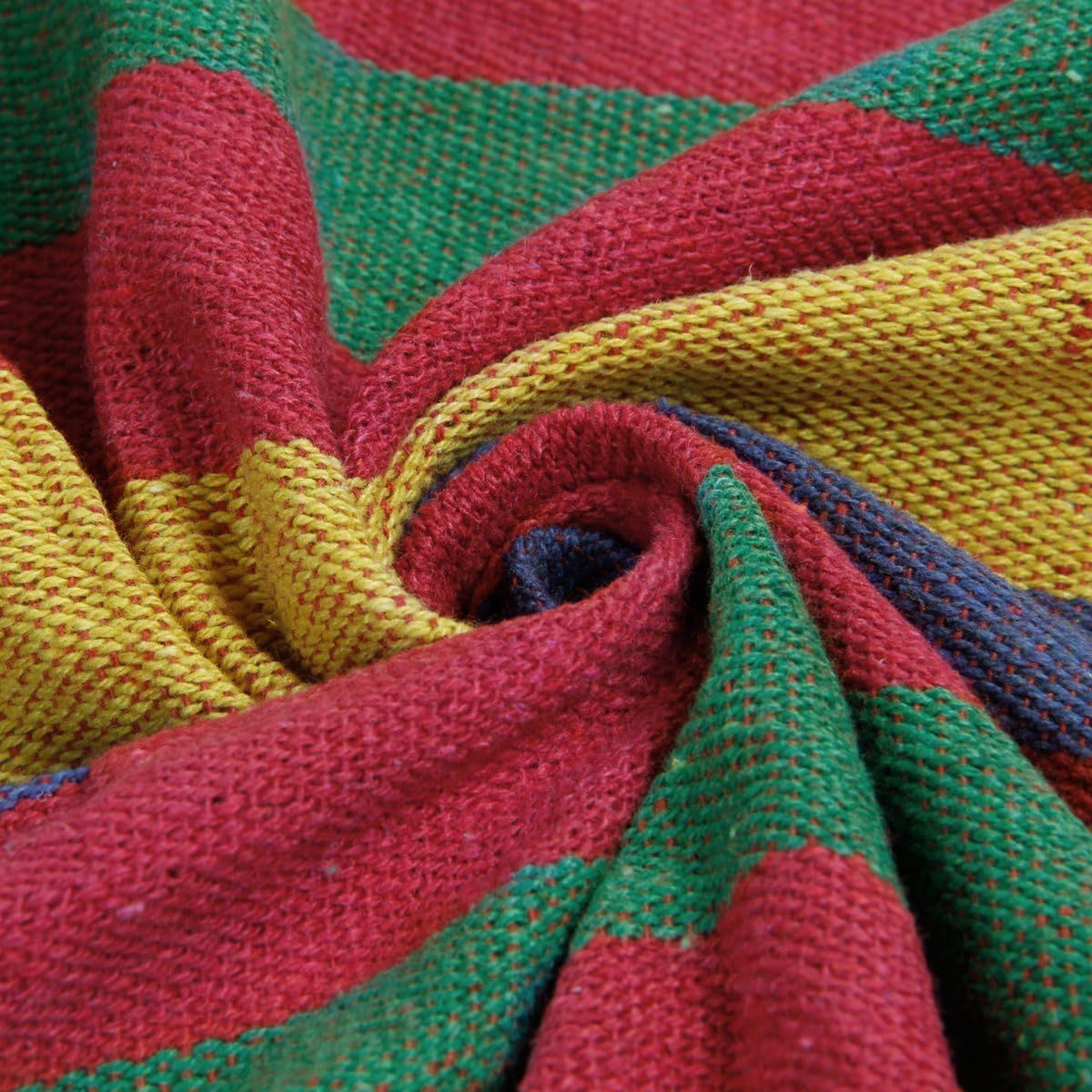 WoneNice™ – Double Cotton Hammock for 2 Persons, Spain Warehouse Carmine Juneberry