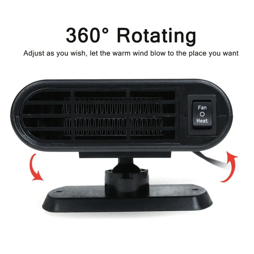 Powerful Car Heater and Fan Defroster 500W Yellow Pandora