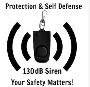 Self Defence Personal Alarm Keychain with LED Light Yellow Pandora