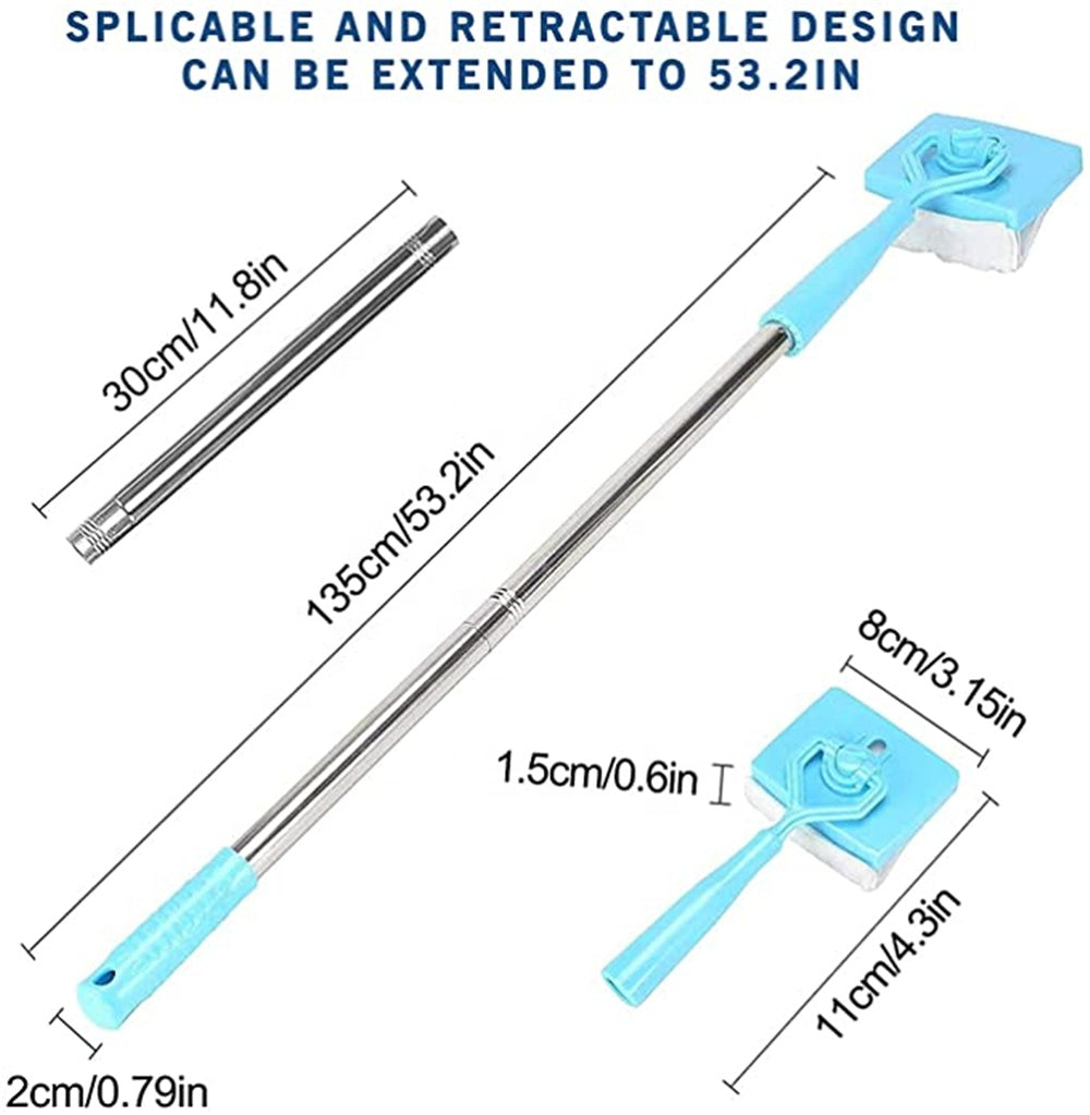 Baseboard Buddy Retractable Household Universal Cleaning Brush Mop Teal Simba