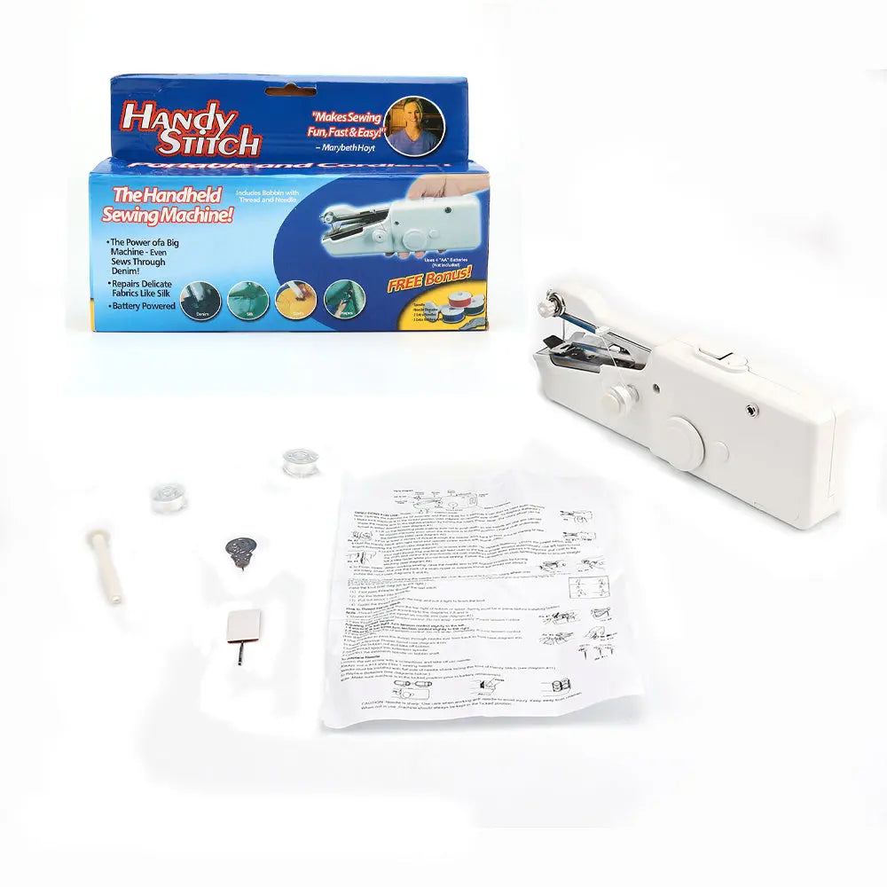 Portable Handheld Sewing Machine with Accessories Teal Simba