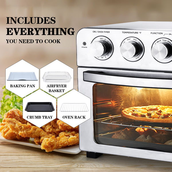 Stainless Steel Air Fryer Toaster Oven Countertop Oven Teal Simba