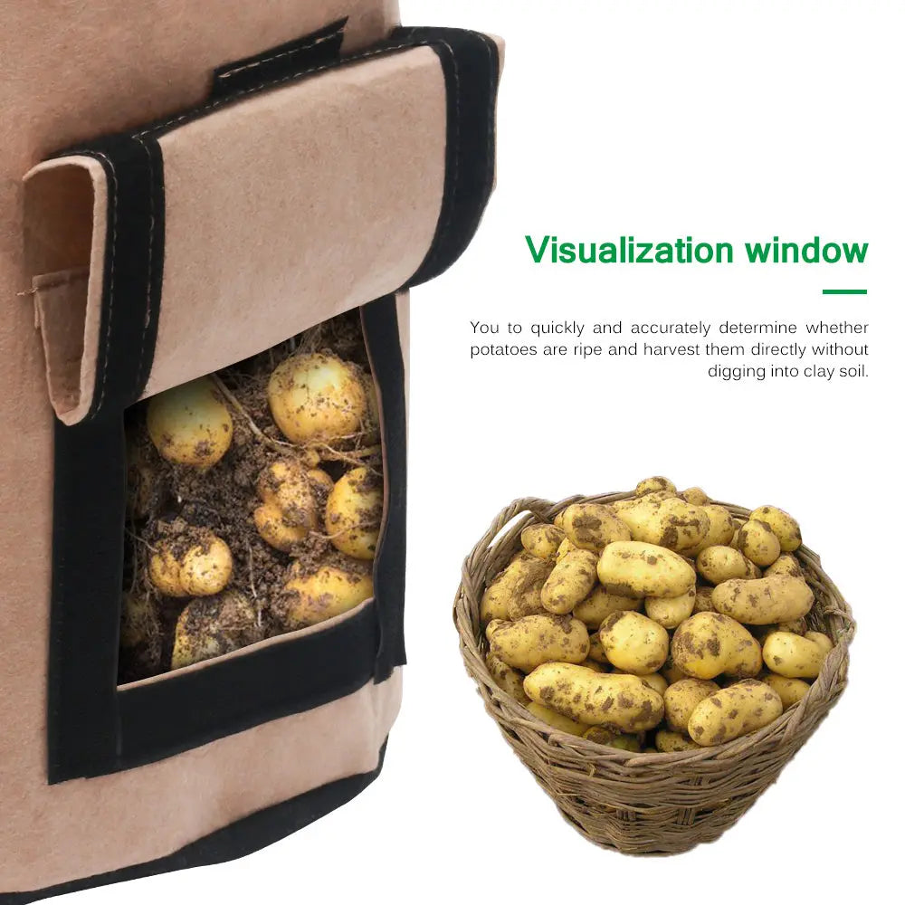 Portable Plant Bag Potato Planting Bag Durable Bag Teal Simba