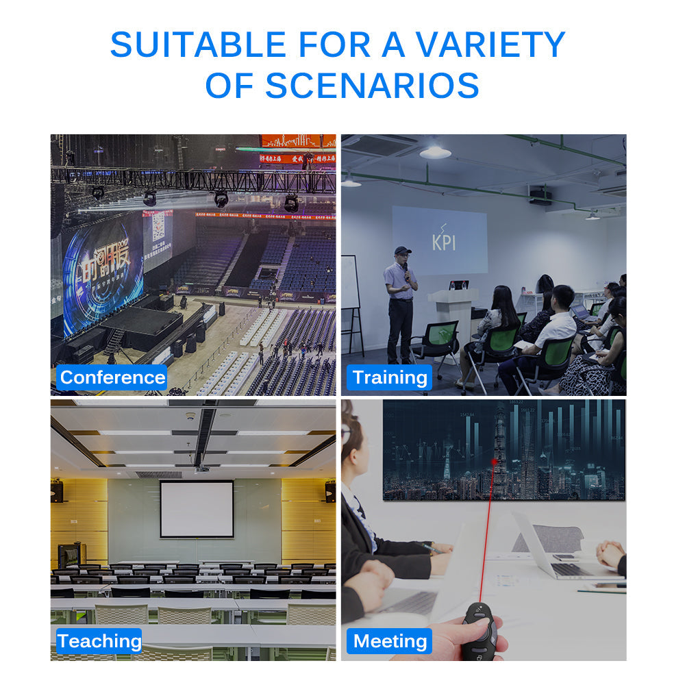 Wireless Presenter with Red Laser Pointers Pen USB Teal Simba