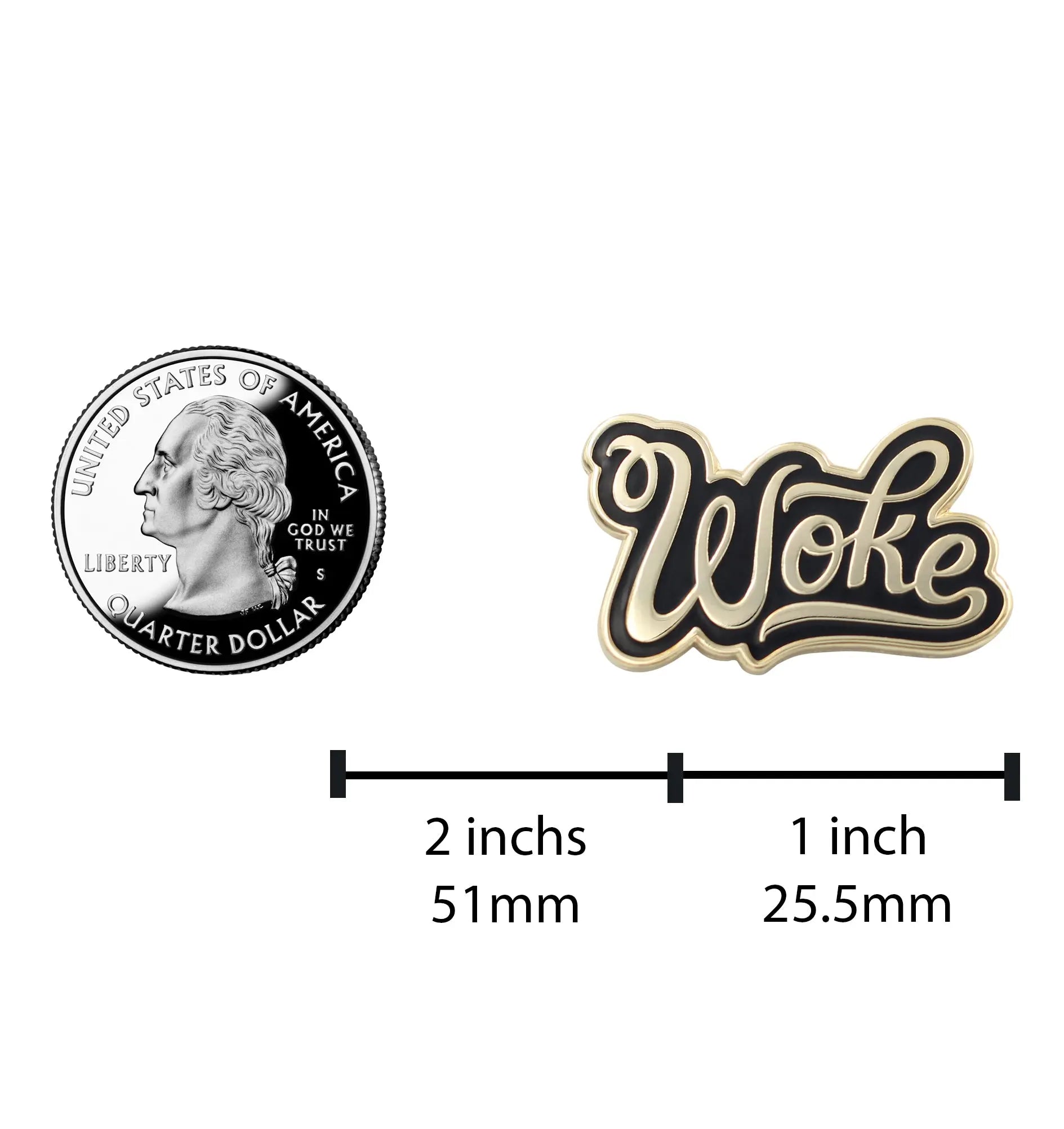 Stay Woke Black Lives Matter Pride Enamel Pin Fuchsia Thrace