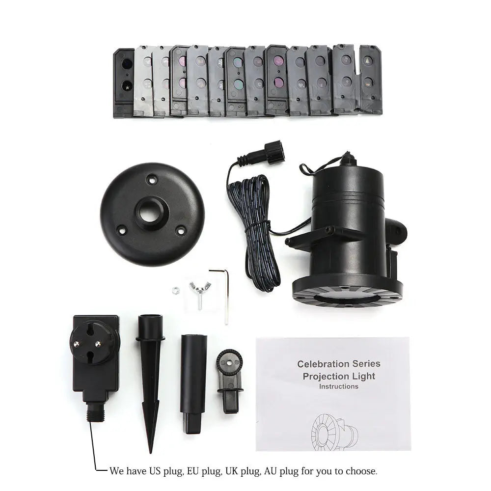 Waterproof LED Laser Projector Light Lawn Light Teal Simba