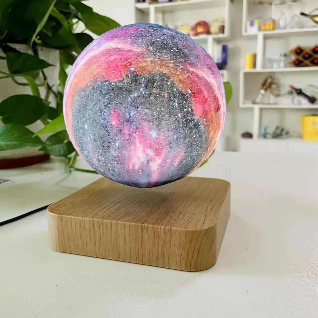 3D Print Moon Lamp Touch Magnetic Levitation Moon Lamp Night Lamp Teal Simba