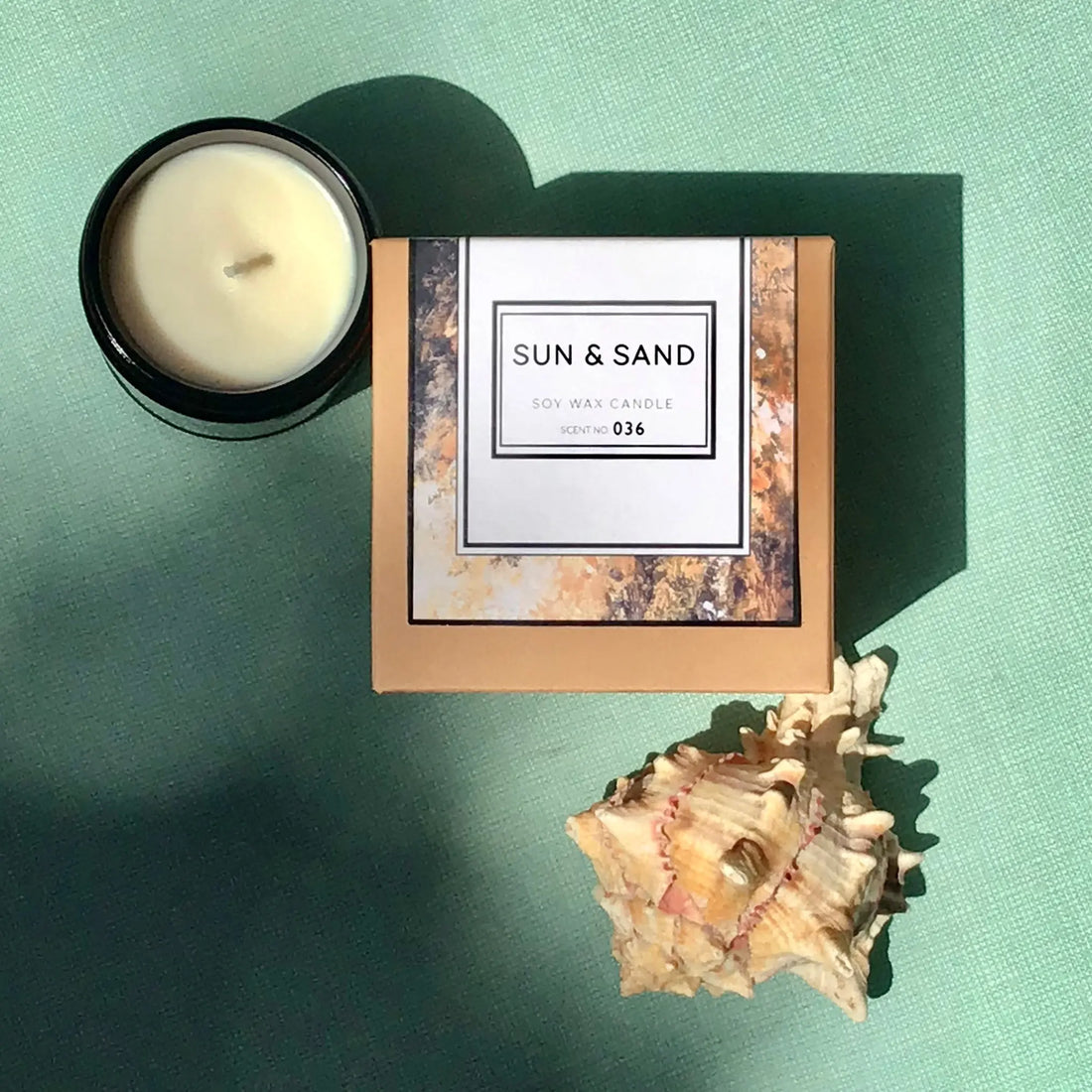 Sun + Sand Soy Wax Candle Indigo Poseidon