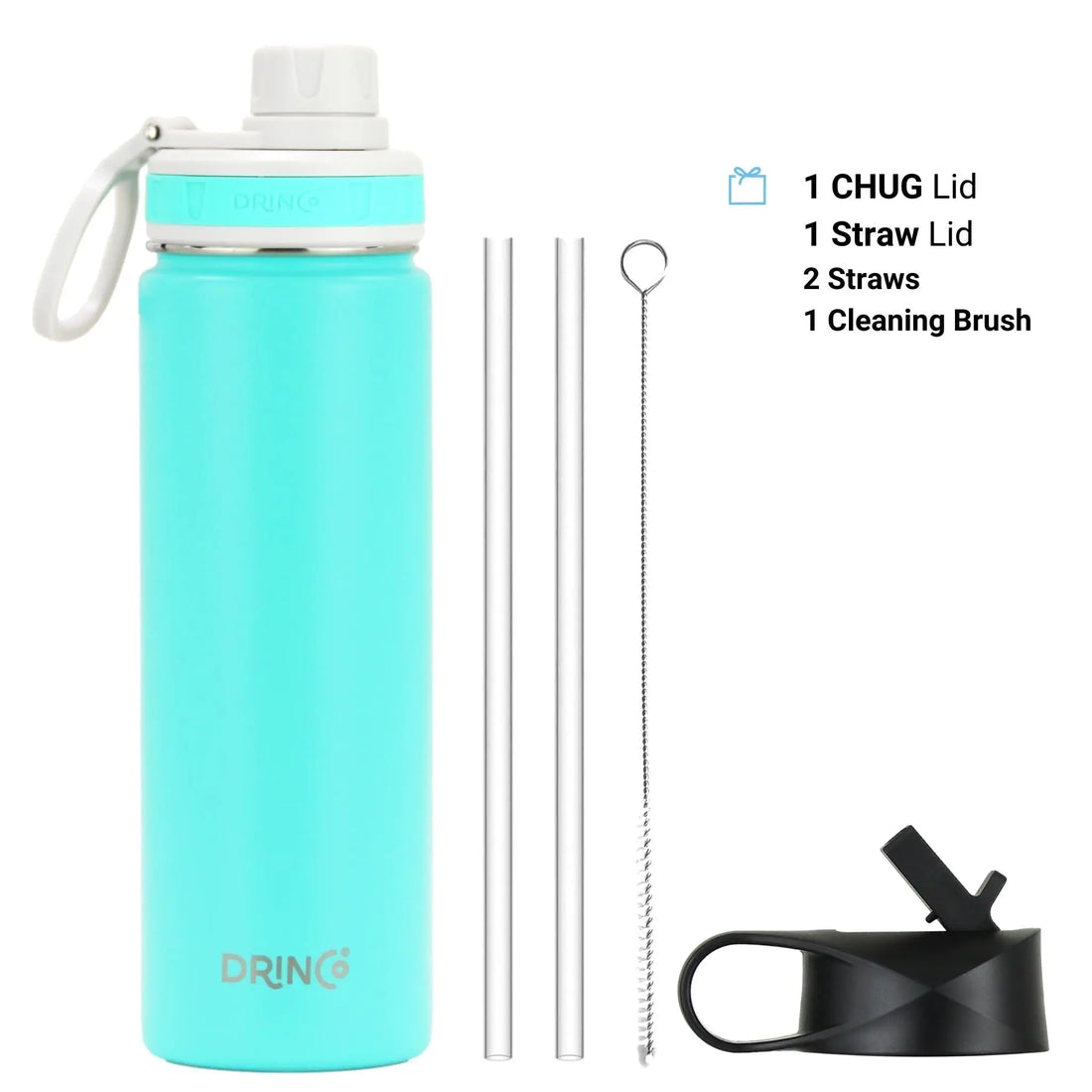 DRINCO® 22oz Stainless Steel Sport Water Bottle - Teal Orchid Lavender