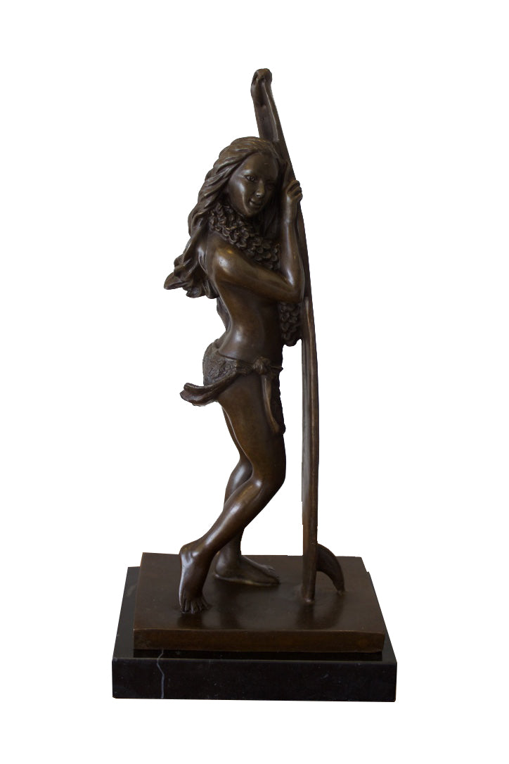 Kim Taylor Reece Bronze Statue Moe Kahakai Dreams of the Beach Chocolate Vanilla