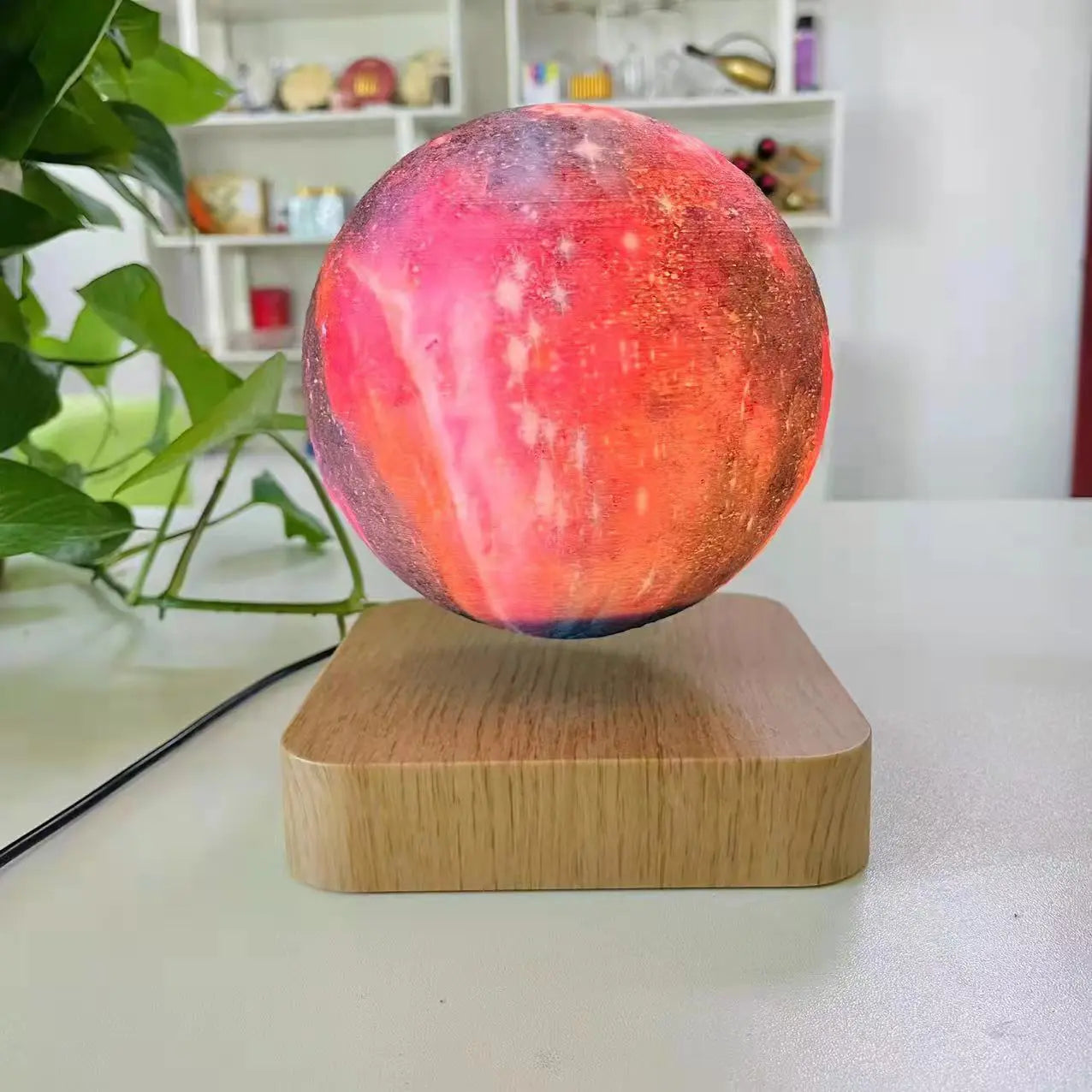 3D Print Moon Lamp Touch Magnetic Levitation Moon Lamp Night Lamp Teal Simba