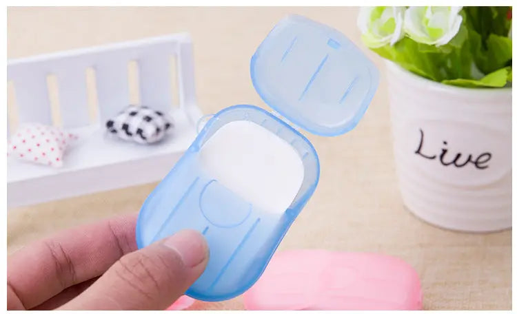20pcs Random Disinfecting Soap Paper Foaming Soap Teal Simba