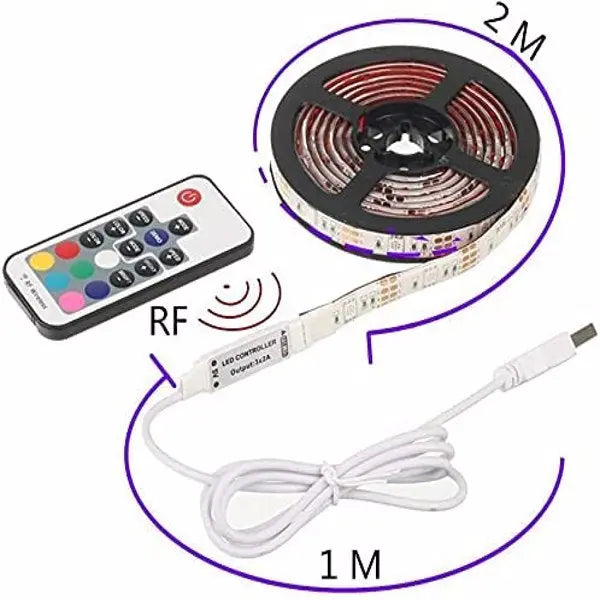 Waterproof RGB Led Strip Lights for Bedroom TV Backlight Kit Teal Simba