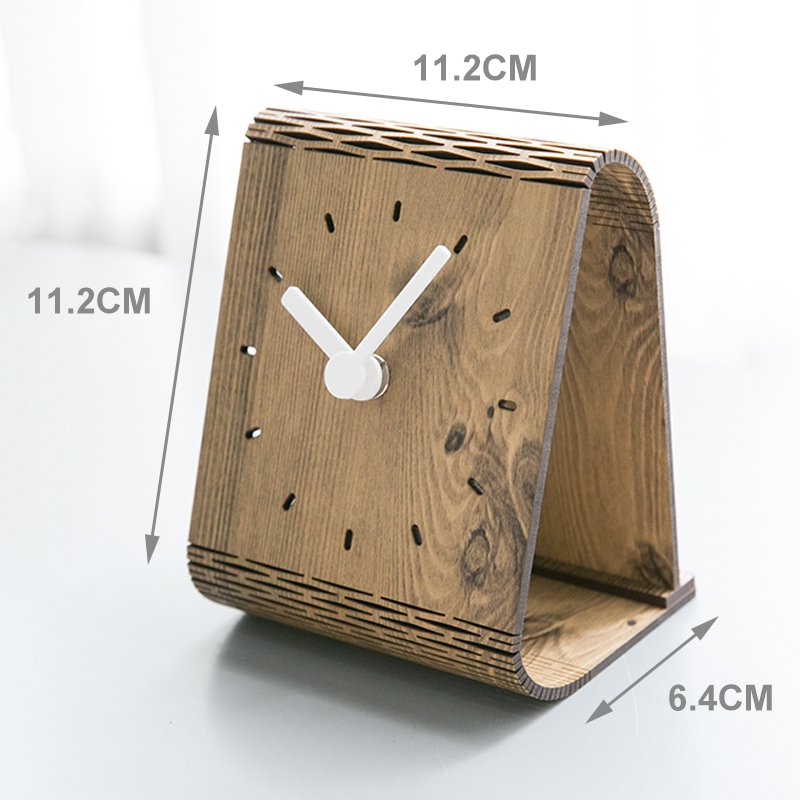 Bent Wood Clock II Fuchsia Molly