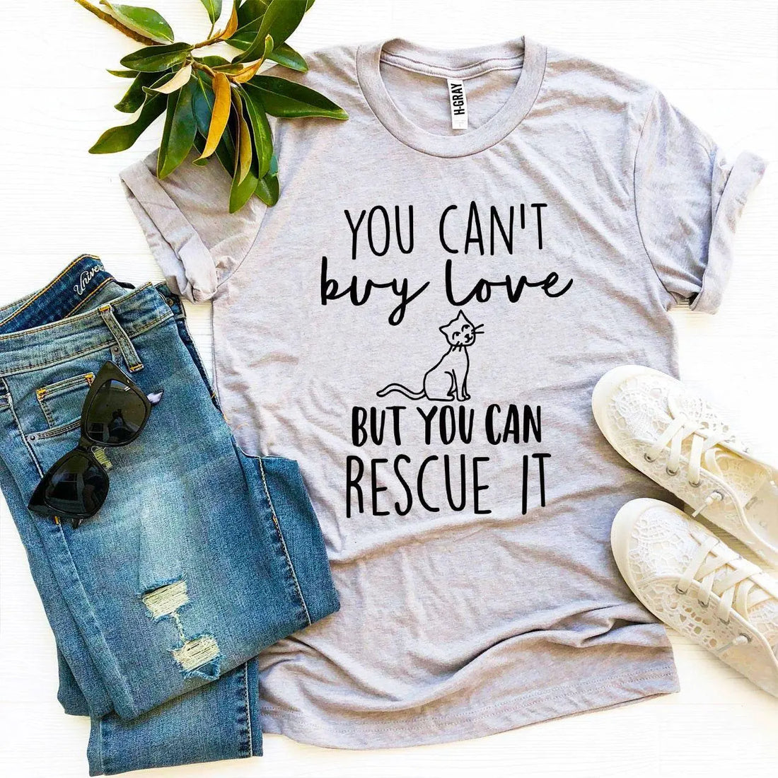 You Can’t Buy Love But You Can Rescue It T-shirt Agate
