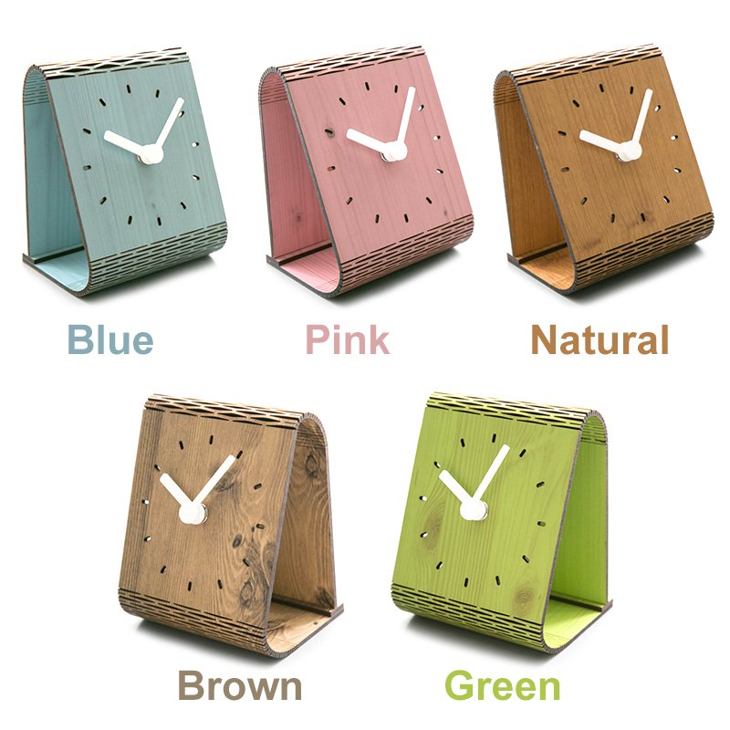 Bent Wood Clock II Fuchsia Molly