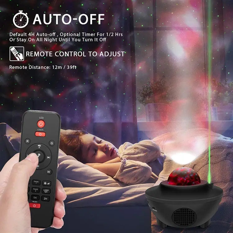 Colorful Starry Sky Galaxy Projector with Bluetooth Speaker Teal Simba