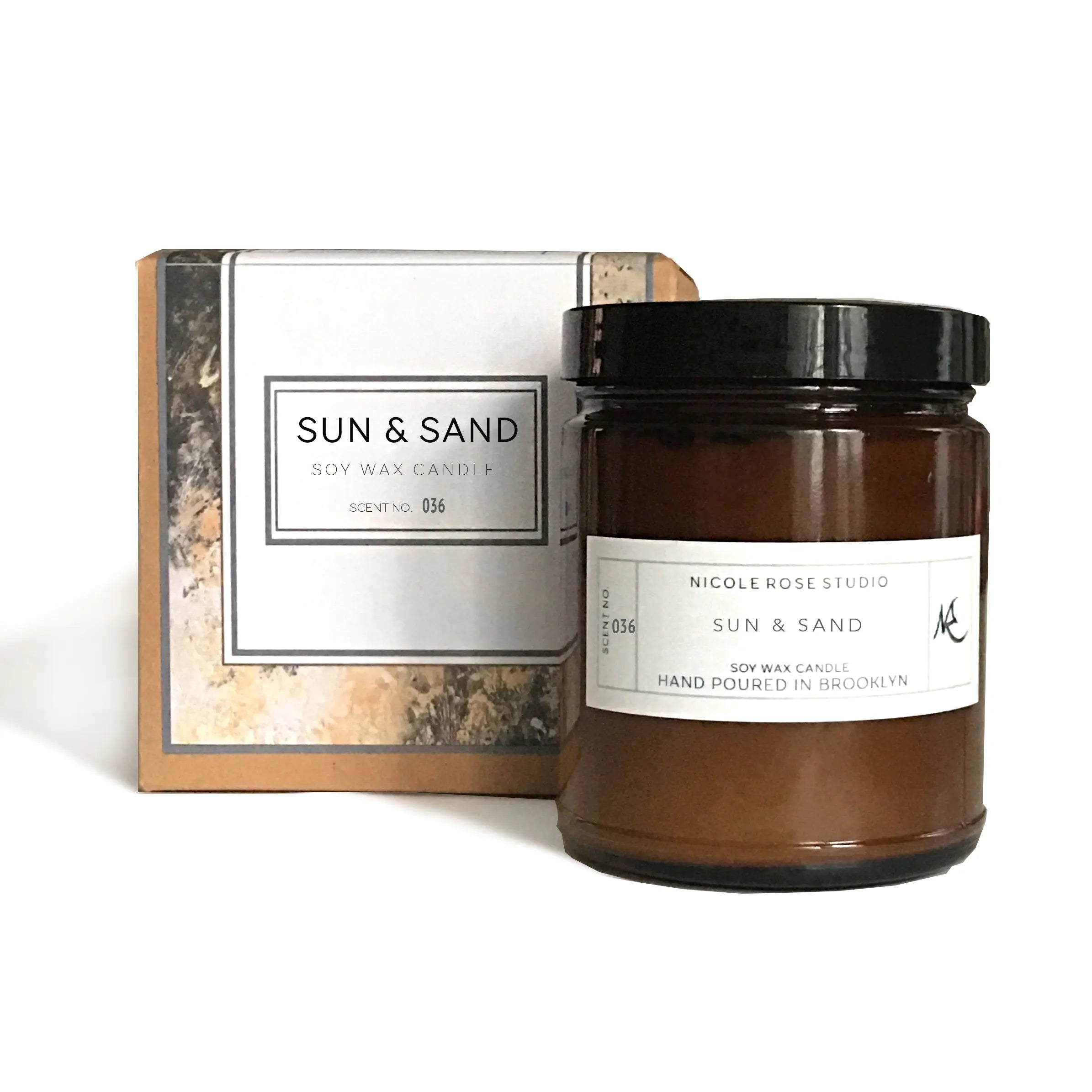 Sun + Sand Soy Wax Candle Indigo Poseidon