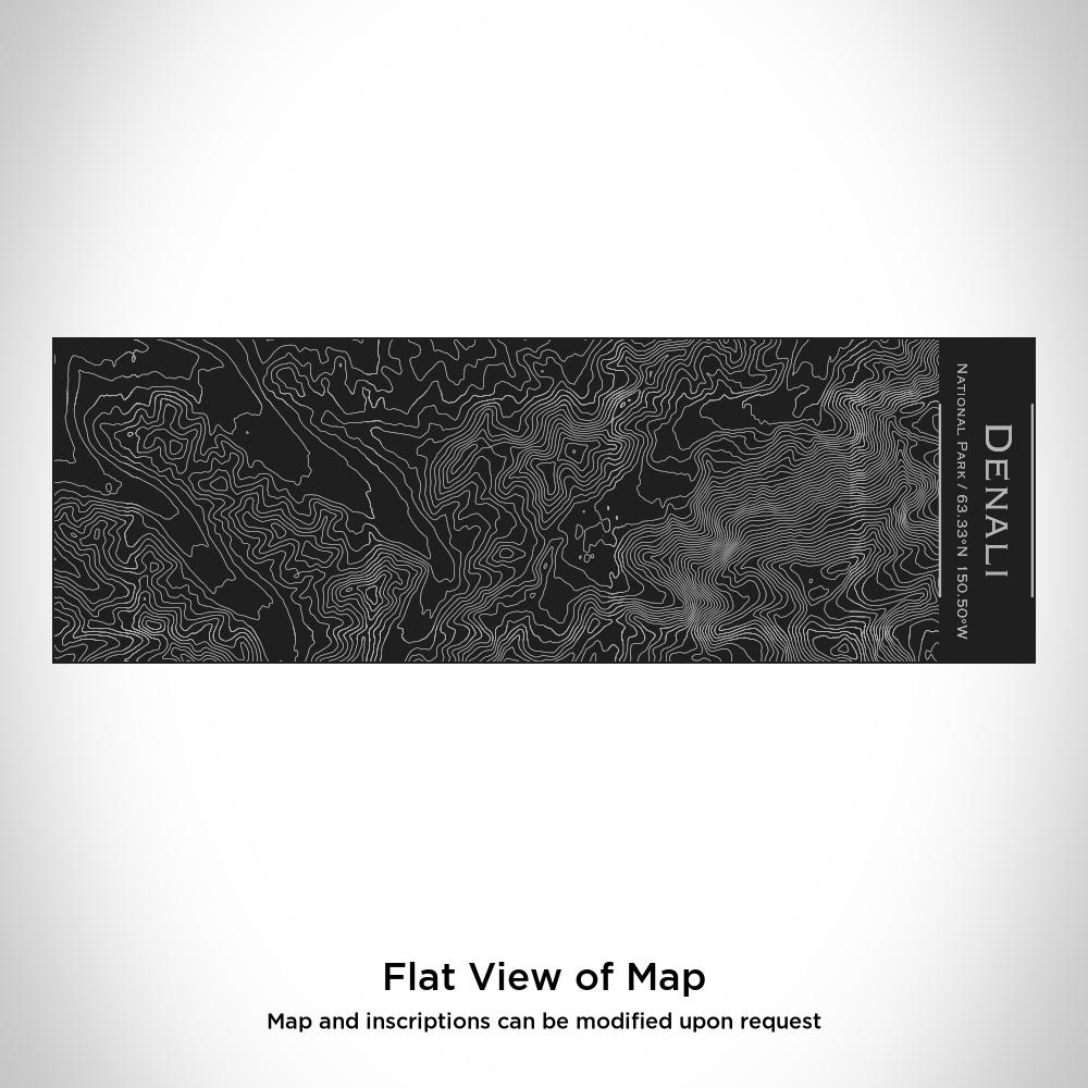 Denali National Park - Alaska Map Insulated Cup in Matte Black Cyan Castor