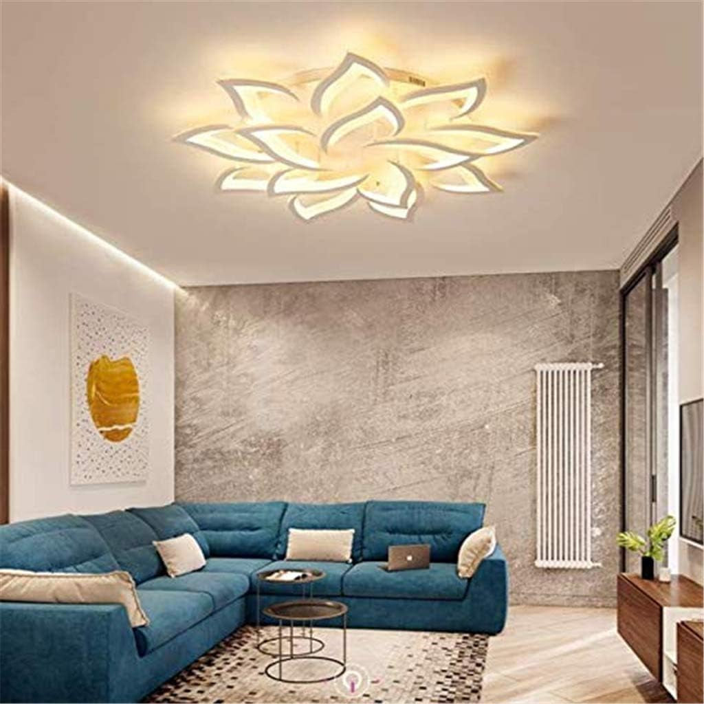 LED Dimmable Ceiling Light Modern Flower Shape Ceiling Lamp Fixture Living Room Bedroom Children&