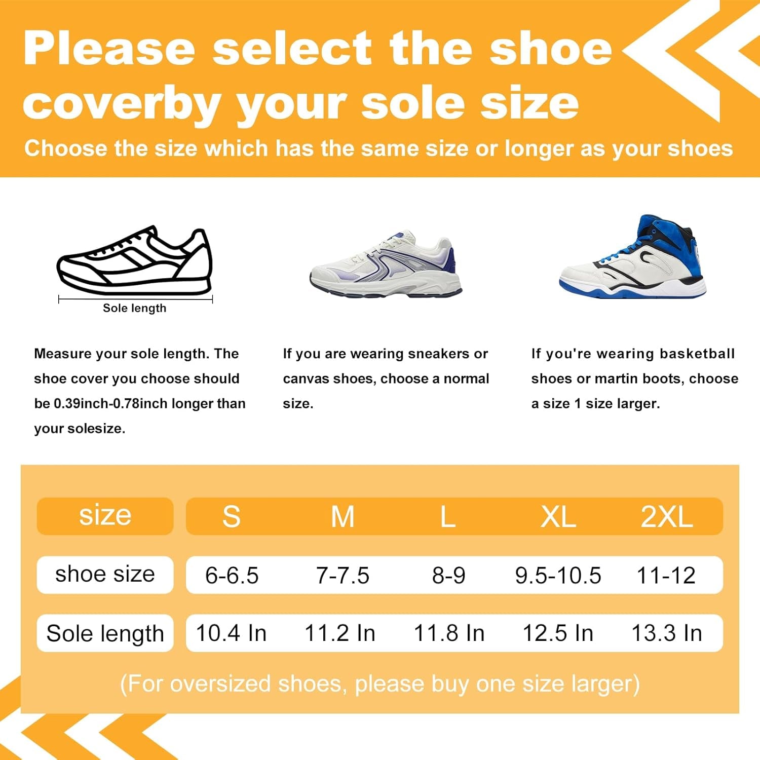 Waterproof Shoe Covers with Reflector, Unisex Rain Shoe Covers, Reusable Overshoes, Anti-Slip Durable PVC Shoe Covers(Large)