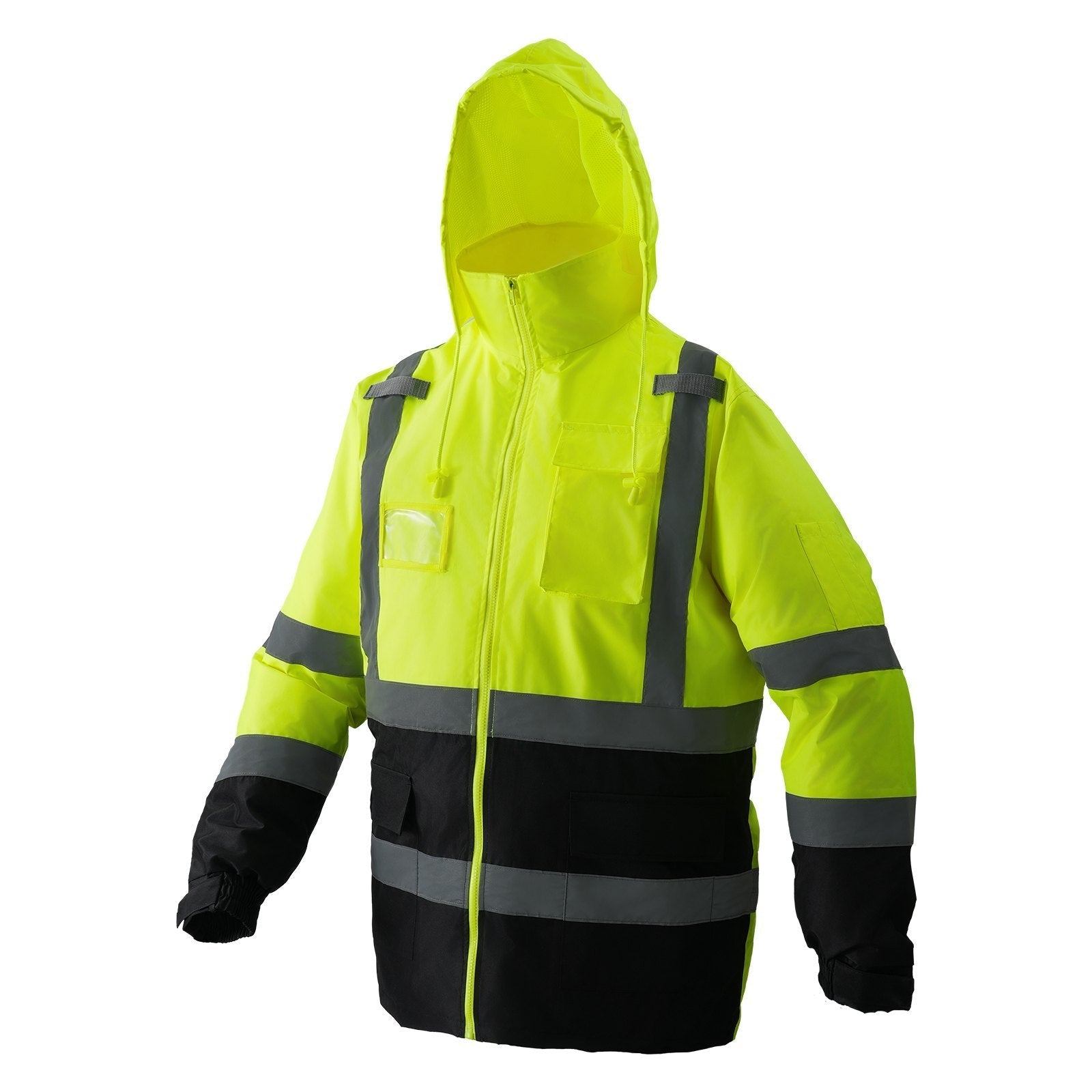 High Visibility Reflective Safety Jacket Waterproof Hoodie Pink Lucy