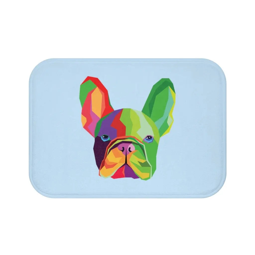 Colorful Dog Bath Mat Yellow Pandora