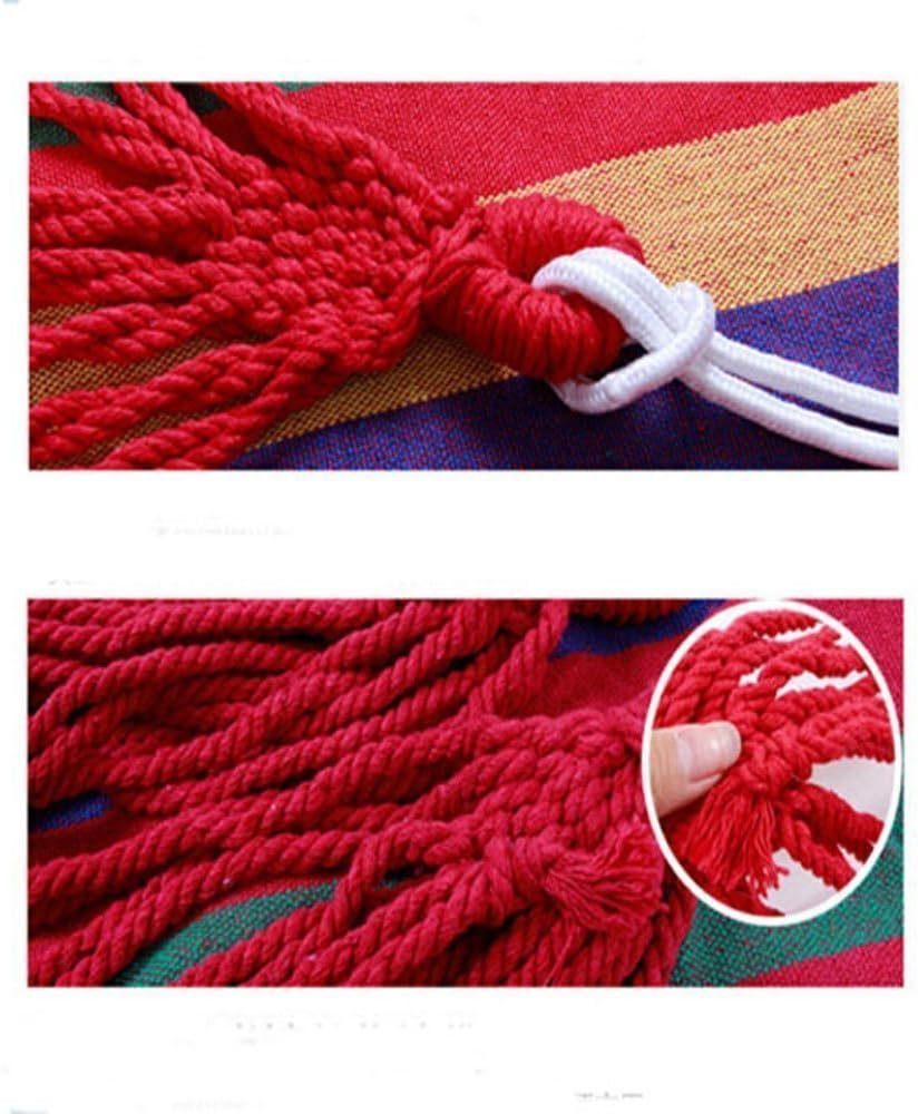WoneNice™ – Double Cotton Hammock for 2 Persons, Spain Warehouse Carmine Juneberry