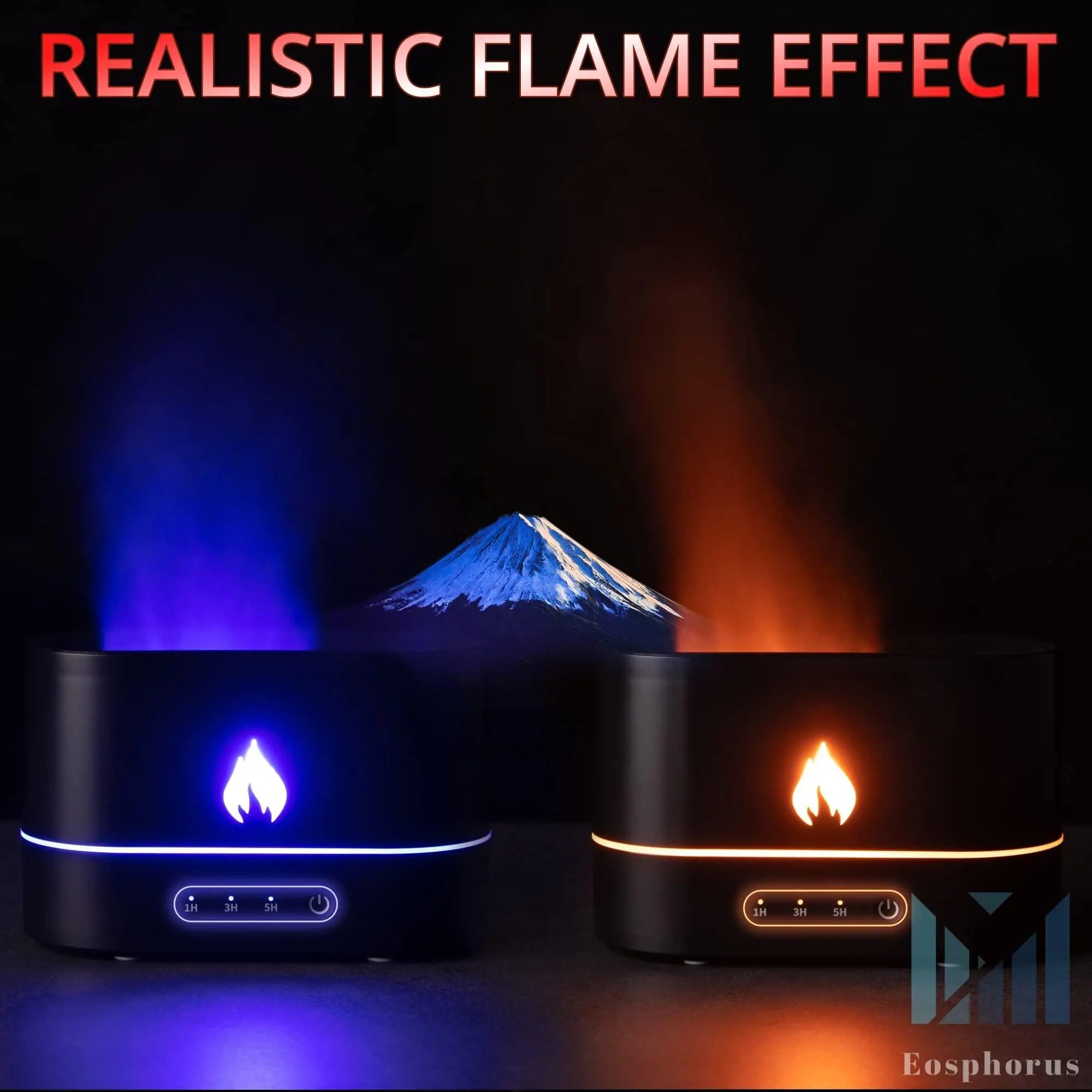 Eosphorus Flame Diffuser for Essential Oils Aromatherapy Flame Periwinkle Eros