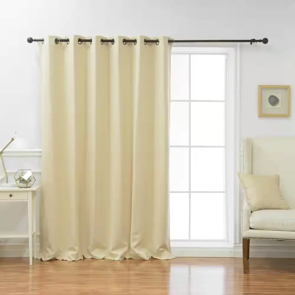 Beige Grommet Blackout Curtain - 80 In. W X 108 In. L