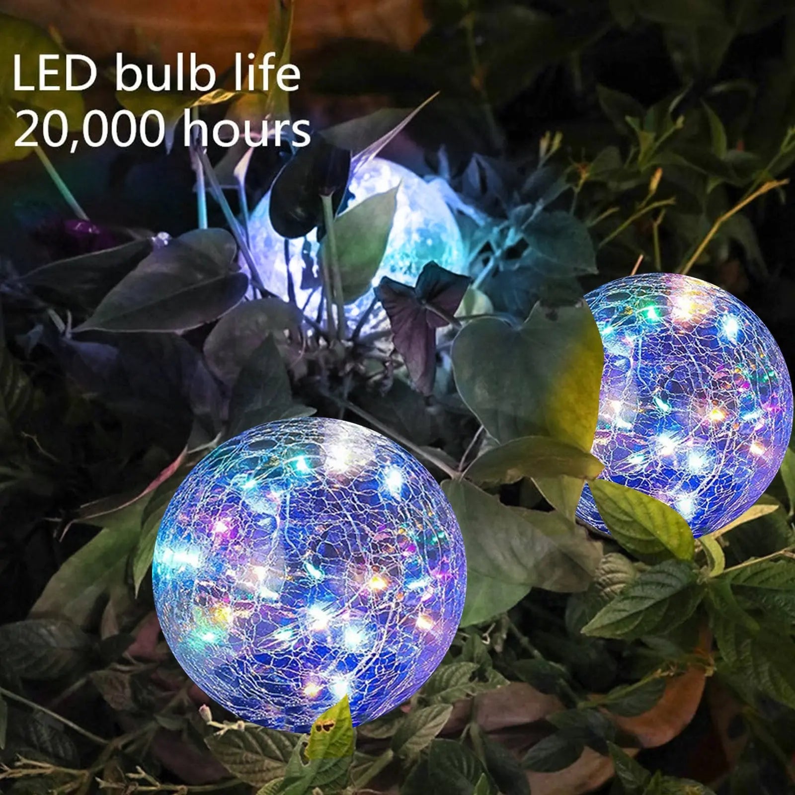 Outdoor Solar Crack Bottle 20 Light Waterproof Decoration Light Pink Iolaus