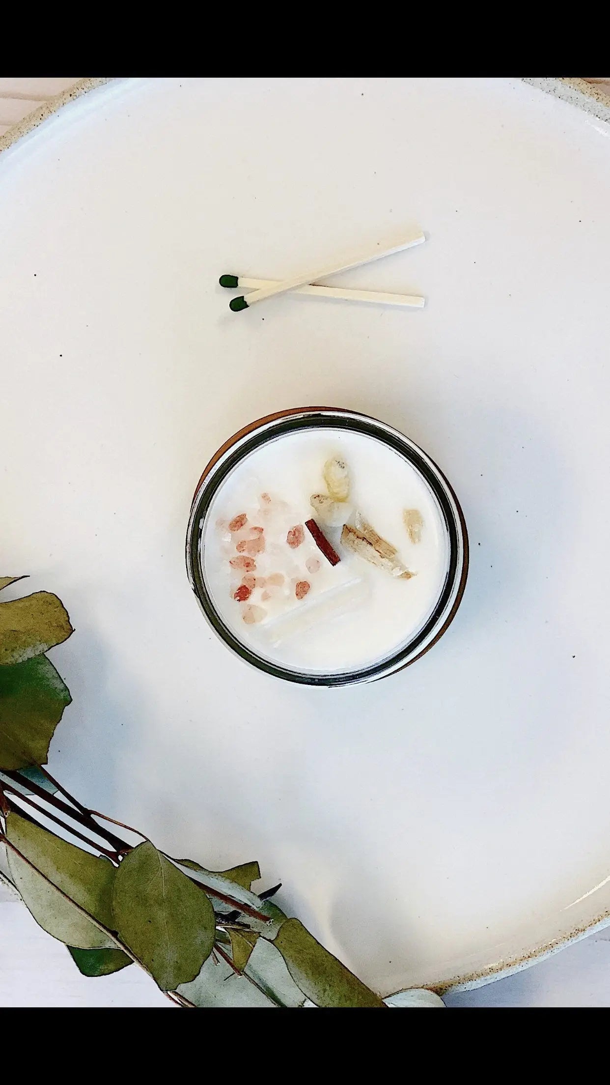 Space Clearing Candle/ Intention Candle / Organic Soy Candle / Candle White Smokey