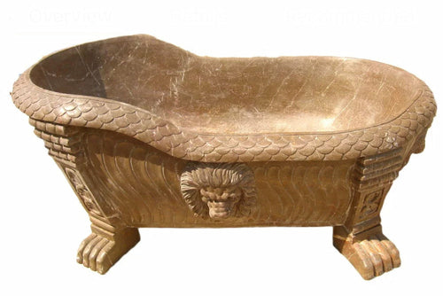 Luxurious marble stone bath tub Pear Angel