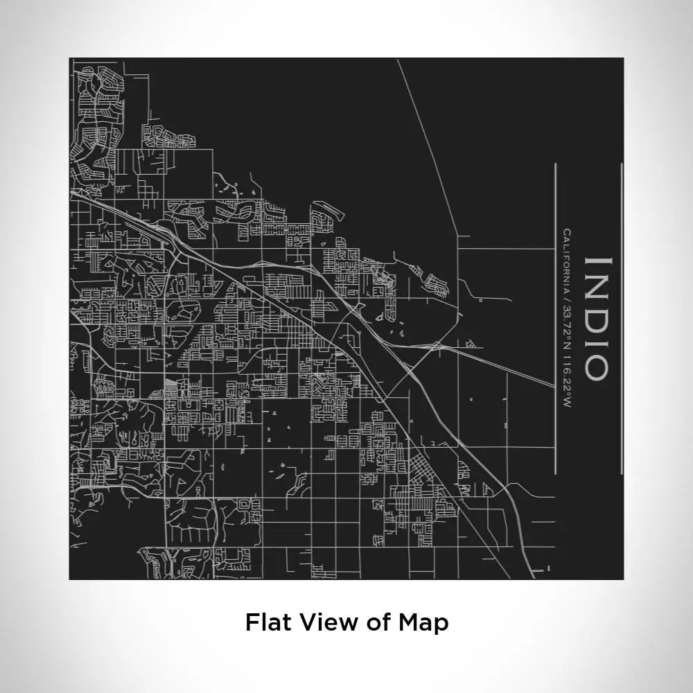 Indio - California Map Tumbler in Matte Black Cyan Castor