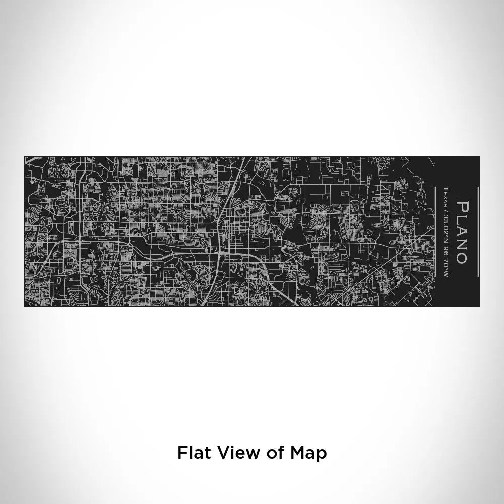 Plano - Texas Map Insulated Cup in Matte Black Cyan Castor