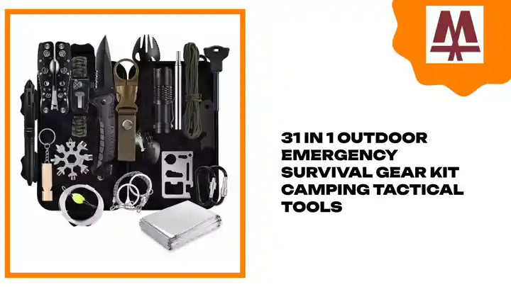 31 in 1 Outdoor Emergency Survival Gear Kit Camping Tactical Tools by@Outfy