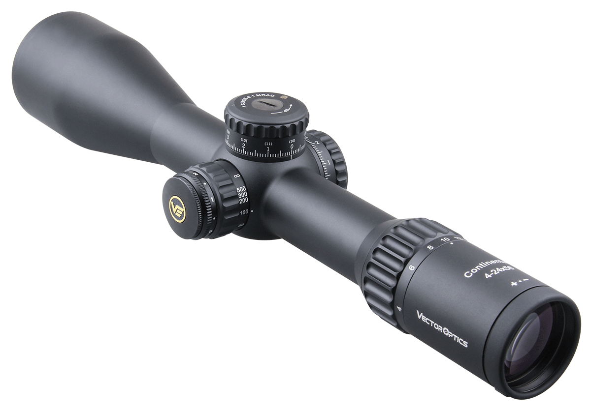 Vector Optics Continental 4-24x56 HD 34mm FFP Hunting Riflescope Yellow Angel