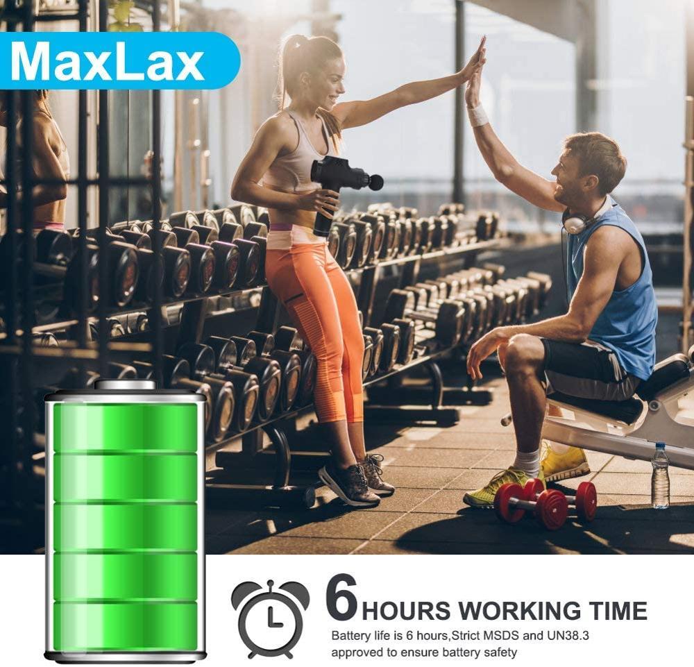 30 Speeds Premium 6 Heads  Handheld Massager Yellow Pandora