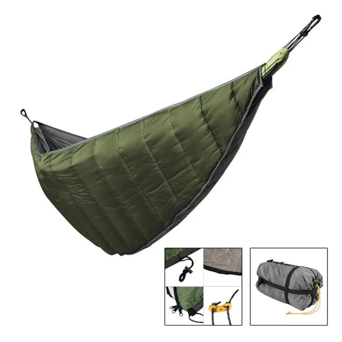 Durable Waterproof Nylon Outdoor Camping Hammock Underquilt Yellow Pandora