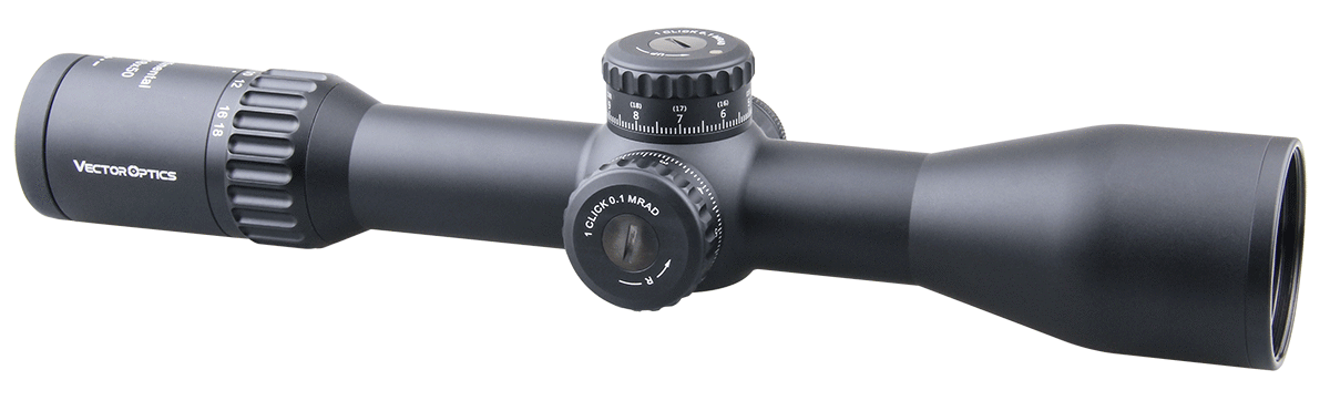 Vector Optics Continental 3-18x50 HD FFP Hunting Riflescope 1/10 MIL Yellow Angel