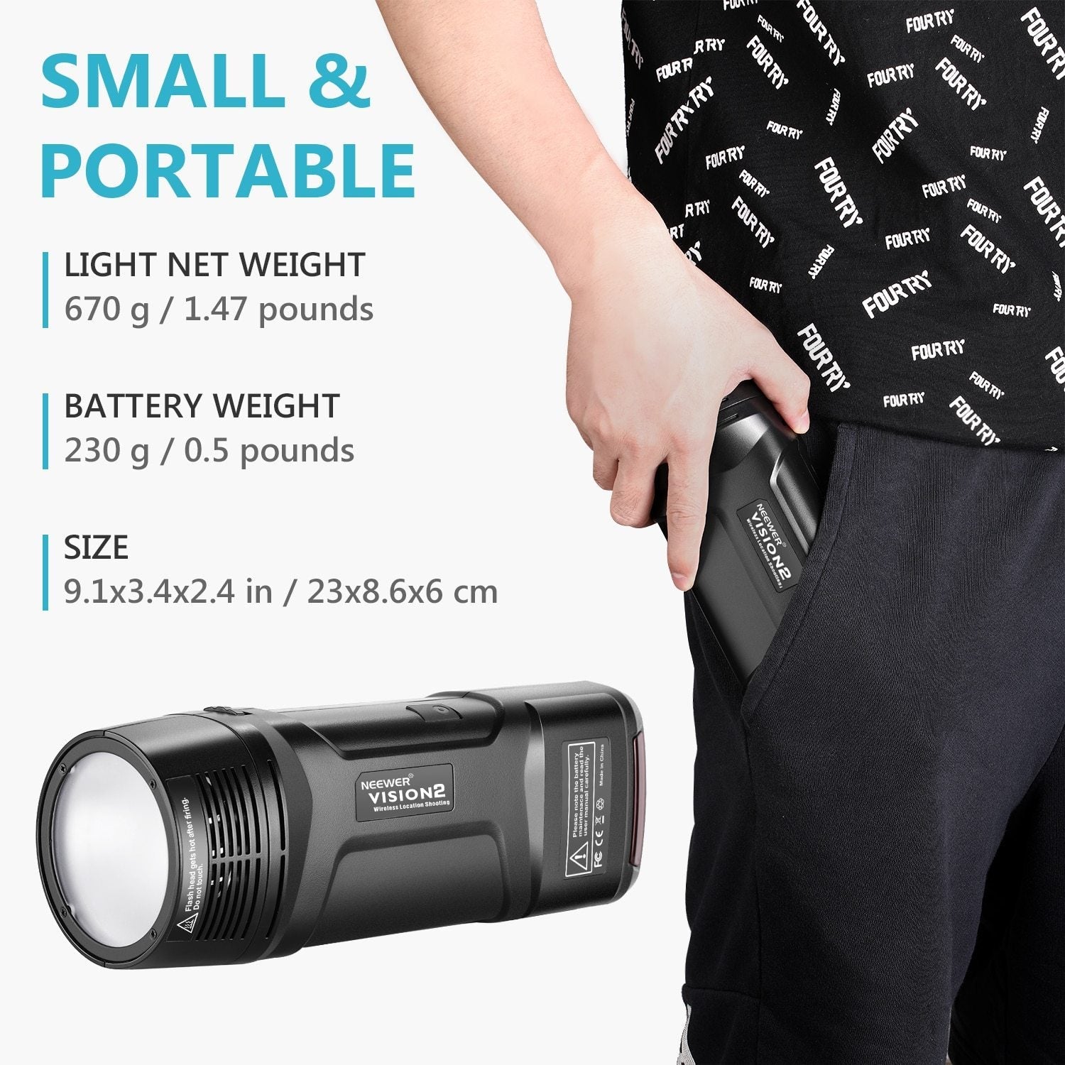 VISION2 200Ws 2.4G TTL Flash Strobe For Sony DSLR Cameras,1/8000 HSS Yellow Angel