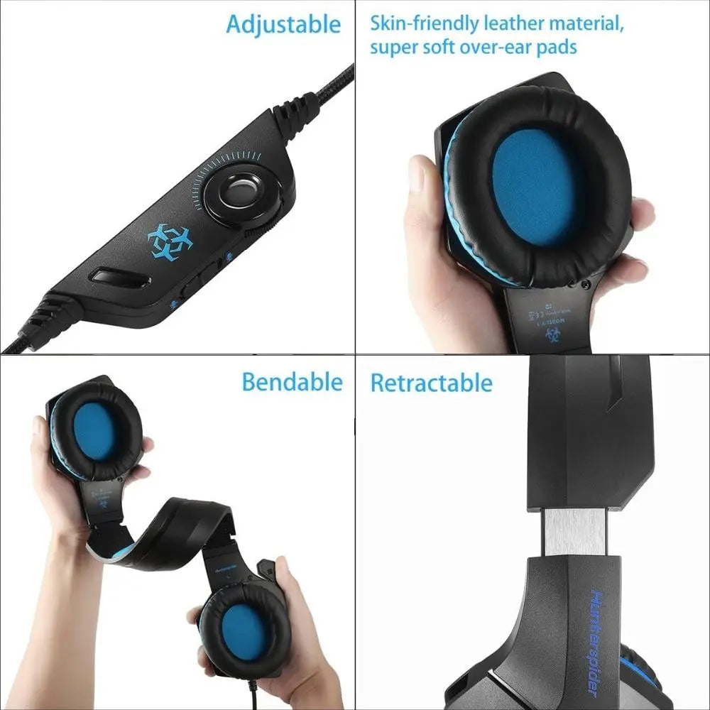 Dragon Stereo LED Gaming Headset with Microphone Yellow Pandora