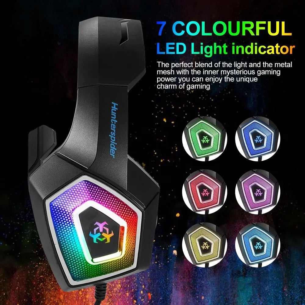 Dragon Stereo LED Gaming Headset with Microphone Yellow Pandora