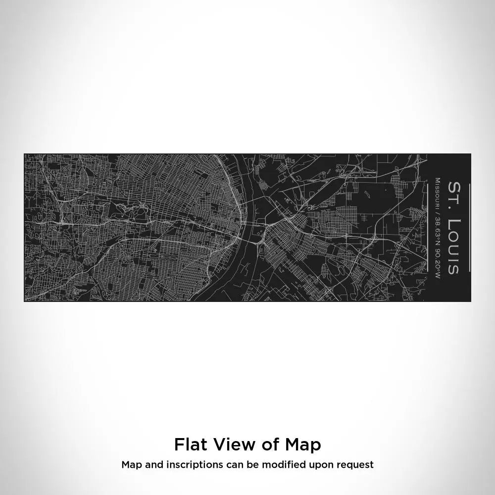 St. Louis - Missouri Map Insulated Cup in Matte Black Cyan Castor