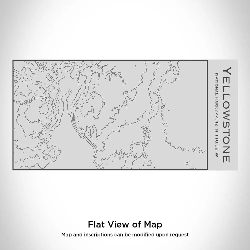 Yellowstone National Park - Wyoming Map Insulated Bottle Cyan Castor