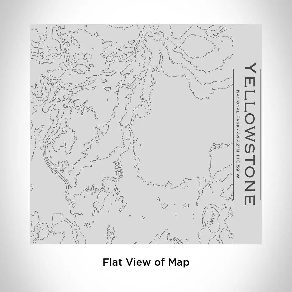 Yellowstone National Park - Wyoming Map Tumbler Cyan Castor